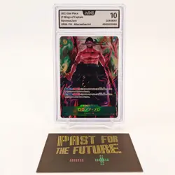 One Piece Roronoa Zoro OP06 118 SEC Alt: Art AOG 10 GEM/MINT Japanese no PSA - Image 1