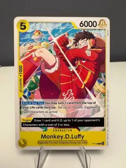One Piece TCG - Luffy P-106 Promo Card English Near Mint - Image 1