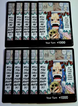 One Piece TCG Kingdoms of Intrigue OP04 engl. DON! card Vivi Foil playset of 10 - Image 1