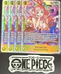 4 x One Piece OP12-102 SR Shirahoshi - English - Foil - Playset - TCG - NM/M - Image 1