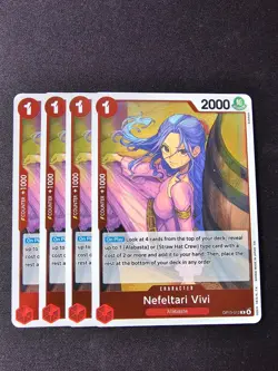 4x OP13-012 Nefeltari Vivi R Playset -One Piece TCG- Carrying On His Will - Image 1