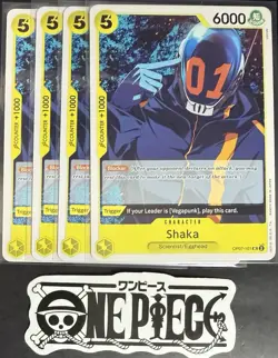 4x One Piece OP07-101 UC Shaka - English - Regular - Play Set - NM/M - Image 1