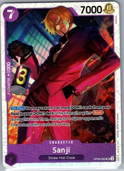Sanji OP09-065 SR English Emperors in the New World - One Piece Card - NM - Image 1