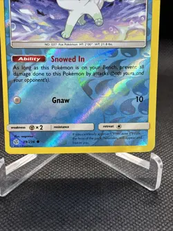 ALOLAN VULPIX REVERSE HOLO card 39/236 Sun & Moon Cosmic Eclipse 2019 Pokemon - Image 3