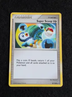 Super Scoop Up 87/100 Pokemon Uncommon Majestic Dawn Card - Image 1