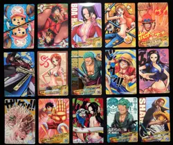 x54 One Piece Card Collection Luffy Zoro Nami Boa Shanks Robin OP AR Carddass - Image 1