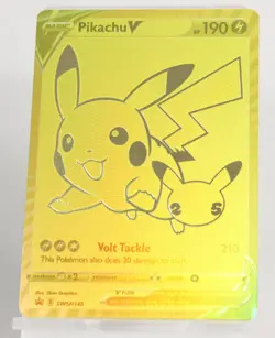 Pikachu V SWSH145 Black Star Promo Holo Celebrations Pokemon TCG Card - Image 1