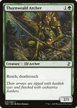 1x Thornweald Archer - Foil NM Eng MTG - Timespiral Remastered - Image 1
