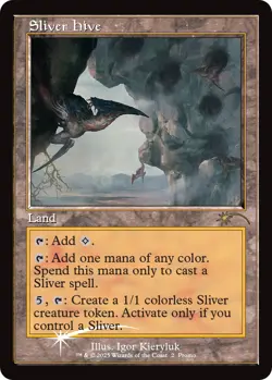 PRE-SALE - Sliver Hive - RETRO Foil - MTG Festival in a Box Las Vegas 2025 NM - Image 1