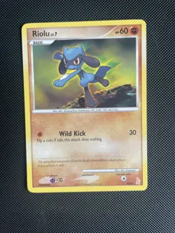 Pokemon Card: Riolu 6/61 (6/11) Lucario Trainer Kit Diamond & Pearl LP+ - Image 1