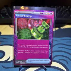 Unfair Stamp 165/167 Sv06: Twilight Masquerade Holo Ace Spec - Image 1