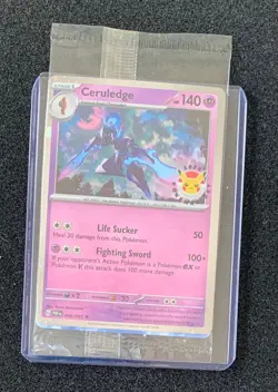 Pokemon Center Ceruledge Promo Card Pokemon Day 2024 Stamped 040/091 Sealed - Image 1