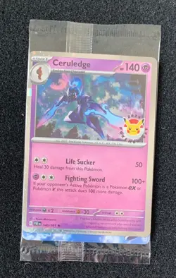Pokemon Center Ceruledge Promo Card Pokemon Day 2024 Stamped 040/091 Sealed - Image 2