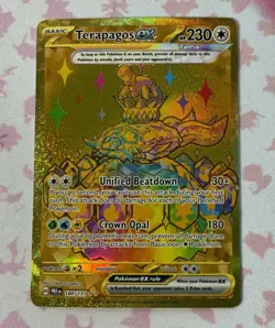 Pokemon Terapagos ex 180/131 - Prismatic Evolutions Hyper Rare/Gold - Image 1