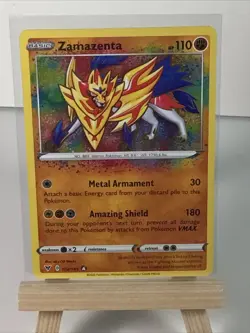 Zamazenta 102/185 Vivid Voltage Holo Amazing Rare Pokemon TCG English | NM - Image 2