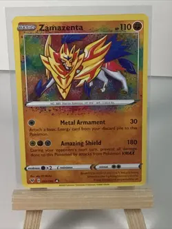 Zamazenta 102/185 Vivid Voltage Holo Amazing Rare Pokemon TCG English | NM - Image 3