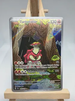Turtonator - 146/142 - Pokemon Stellar Crown Illustration Rare NM - Image 1