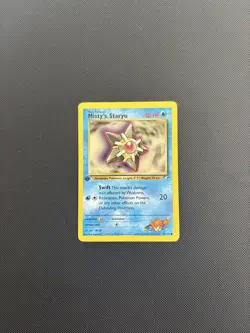 Pokemon Card 1st Edition Gym Challenge Misty's Staryu 90/132 WOTC - Image 2