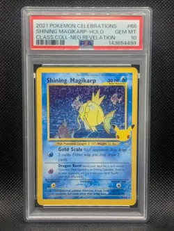 Shining Magikarp #66 PSA 10 Celebrations Classic Collection Holo Pokemon TCG - Image 1