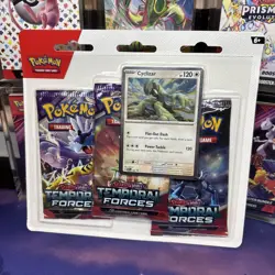 Pokemon TCG: Scarlet & Violet Temporal Forces 3 Pack Blister Cyclizar Sealed - Image 1