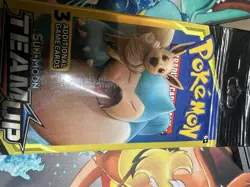 Pokemon TCG Sun & Moon Team Up Mini Long Booster Pack Snorlax Eevee Sealed 7.44G - Image 4