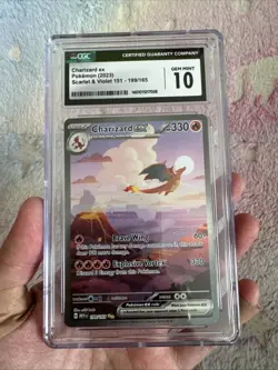 Charizard ex 151 MEW CGC 10 Gem Mint EN Special Illustration Rare #199 Pokemon - Image 1