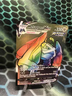 Pokemon TCG Metagross VMAX 208/198 Chilling Reign Secret Rare NM Condition - Image 2