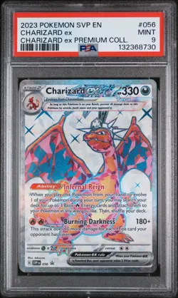 2023 Pokemon SVP EN Charizard Ex Premium Collection #056 MINT PSA 9 - Image 1
