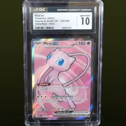 2023 POKEMON MEW EN-151 ULTRA RARE MEW EX 193/165 CGC 10 - Image 1