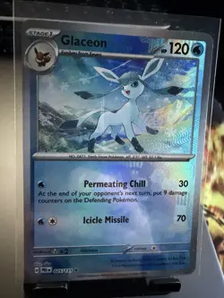 Glaceon Master Ball Reverse Holo 025/131 Pokemon Prismatic Evolutions English NM - Image 1