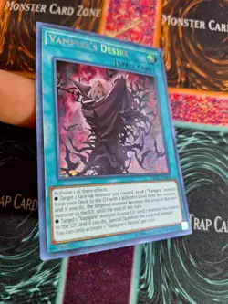 Yu-Gi-Oh! TCG Vampire's Desire DASA-EN008 Secret Rare 1st Edition Near Mint - Image 2