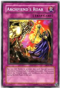 YuGiOh - Archfiend's Roar - DCR-EN099 - Dark Crisis, UNLIMITED ED. - NM/M - Image 1