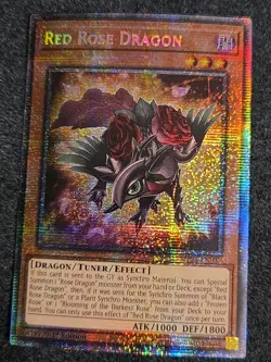 Yugioh! Red Rose Dragon MP25-EN037 Starlight Rare 1st Edition Near Mint - Image 1