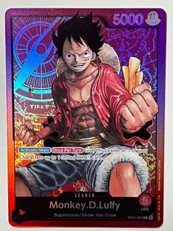 Monkey.D.Luffy ST01-001 One Piece Starter Deck 1 Straw Hat Crew Foil - Image 1