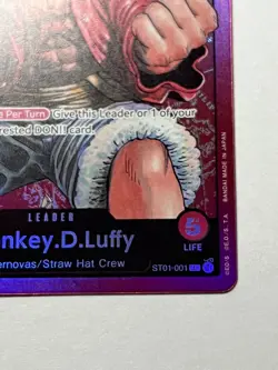 Monkey.D.Luffy ST01-001 One Piece Starter Deck 1 Straw Hat Crew Foil - Image 5