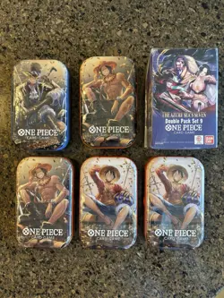 One Piece Mini-Tin Vol 2 Set of 5 Plus Double Pack BRAND NEW SEALED 🔥🔥 - Image 1