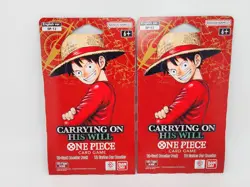 NEW ONE PIECE TCG OP-13 5 SLEEVED BOOSTER PACK LOT ENGLISH CARRYING ON HIS WILL - Image 4