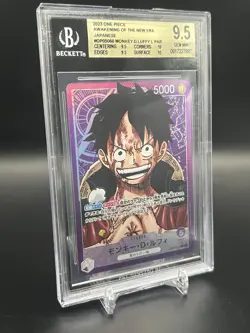 2023 One Piece OP05-060 Monkey D. Luffy Leader Alt Art. Beckett Grade 9.5/10 - Image 2