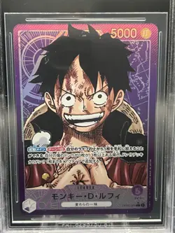 2023 One Piece OP05-060 Monkey D. Luffy Leader Alt Art. Beckett Grade 9.5/10 - Image 3