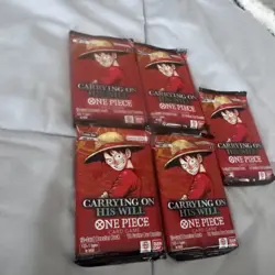 One Piece OP13 Carrying On His Will Booster Packs ENGLISH Loose Pack Lot Of 5 - Image 3