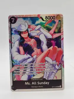 One Piece The Azure Sea's Seven OP14-084 Ms. All Sunday SR - Image 1