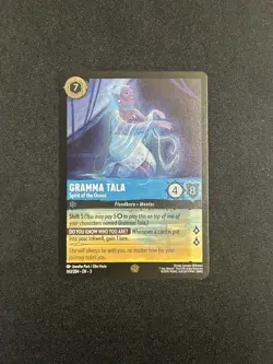 Disney Lorcana Gramma Tala Spirit Of The Ocean 143/204 En 3 NM Cold Foil - Image 1