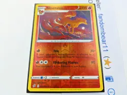 Ninetales REVERSE HOLO RARE card 025/192 Sword & Shield Rebel Clash 2020 Pokemon - Image 2