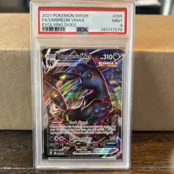 Pokemon 2021 TCG Umbreon VMAX Evolving Skies Holo Ultra Rare Card 095/203 PSA 9 - Image 1