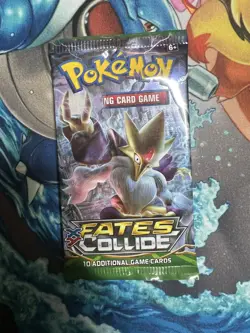 Pokemon TCG Fates Collide Booster Pack of 10 Cards Factory Sealed Mega Alakazam - Image 3