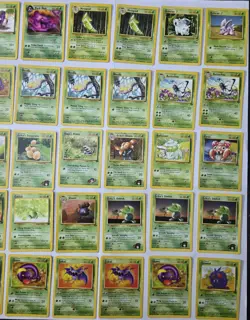 Vintage Pokemon TCG Grass Type Card Lot Of 45 - Image 3