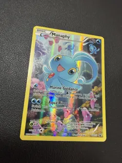 Pokemon TCG Manaphy XY113 Black Star Promo Card Near Mint - Image 3
