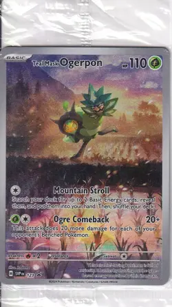 Sealed Teal Mask Ogerpon - Holo Promo SV: Scarlet & Violet Promo Cards 123 NM - Image 1