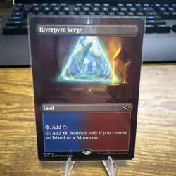 MTG Aetherdrift Riverpyre Verge Borderless 0372 NM Rare - Image 1