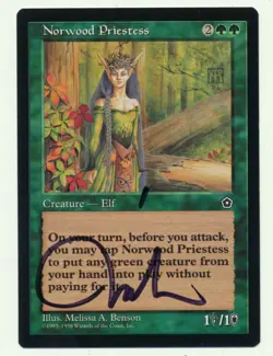 MTG Artist Proof Norwood Priestess Portal Second Magic The Gathering AP 1/50 - Image 1